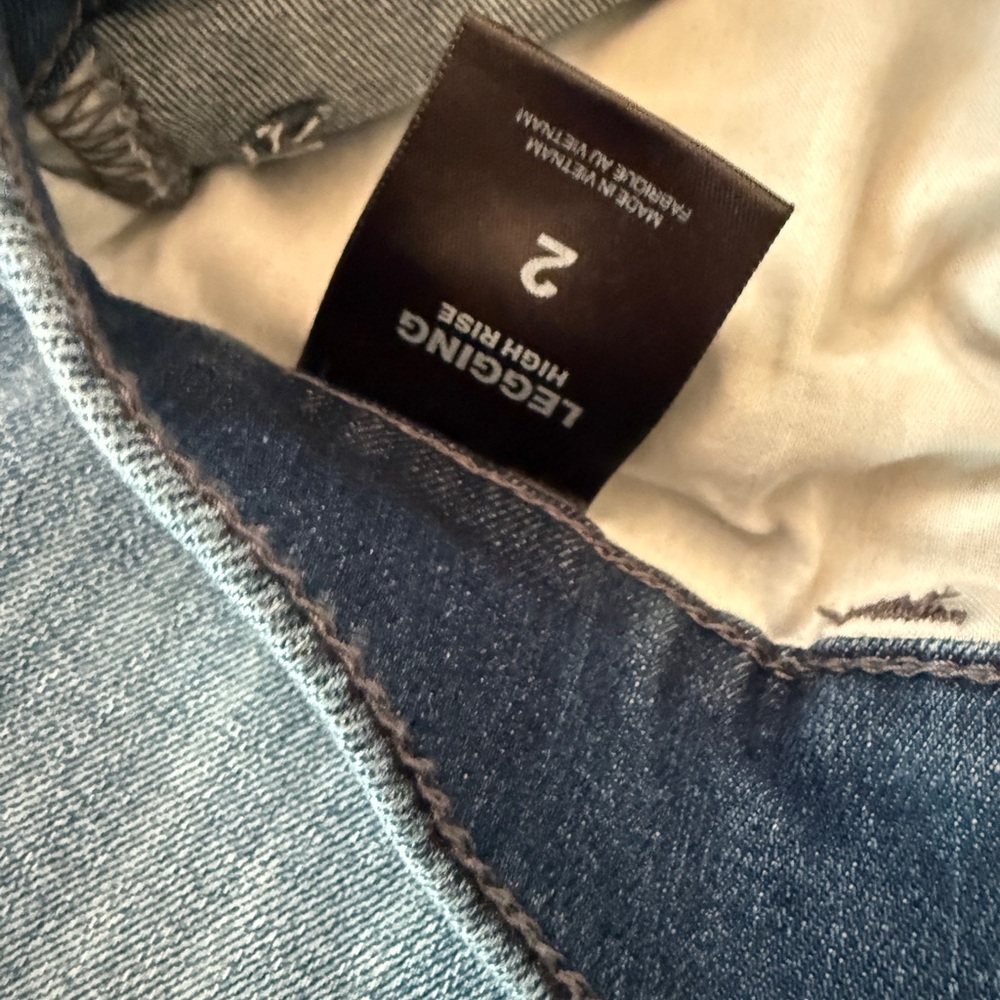 Express Blue Straight Leg Denim Jeans - Picture 10 of 10